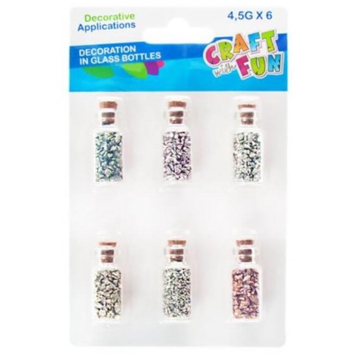 Kristāli radošumam mazos stikla burkās 4.5 g
