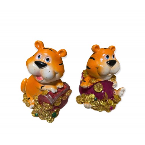 Копилка Тигр с мешком монет 8 см