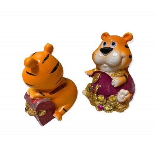 Копилка Тигр с мешком монет 8 см