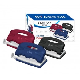 Дырокол чёрный STK-130 P Starpak