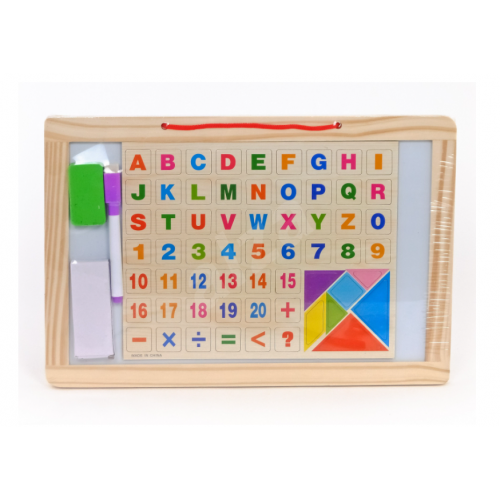 Magnetic board with letters and numbers ADAR