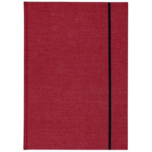 Notebook for sketches in hardcover, vinous, on an A4 elastic band, 80 sheets, 150 gr/m2.