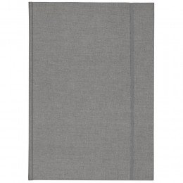 Notebook for sketches in hardcover, gray, on an A4 elastic band, 80 sheets, 150 gr/m2.