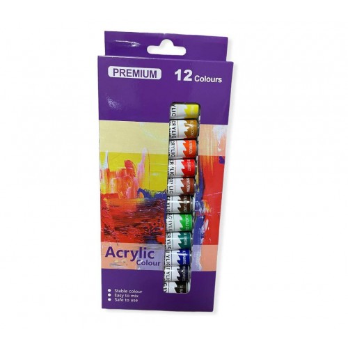 Acrylic paints PREMIUM 12 colors