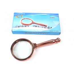 Magnifier classic 80 mm, magnifying glass with metal handle