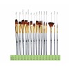 Set of brushes for drawing 18 items, a zippered pencil case included