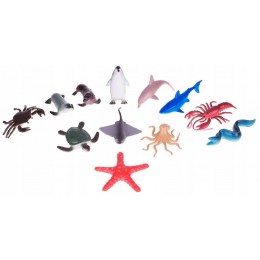 Set of figures of marine animals