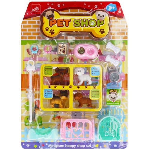 Set of Figurines Pets PET SHOP