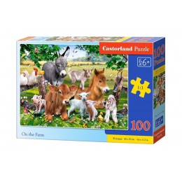 Puzzle 100 pieces. On the Farm. Castorland