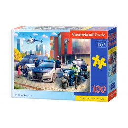 Puzzle 100 pieces. Police Station. Castorland