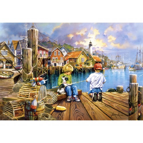 Puzzle 1000 pieces. At the Dock. Castorland