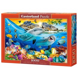 Puzzle 1000 pieces. Dolphins in the Tropics. Castorland