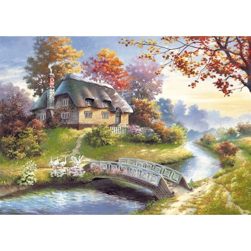 Puzzle 1500 pieces. Cottage. Castorland