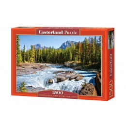 Puzzle 1500 pieces. Athabasca River, Jasper National Park, Canada. Castorland