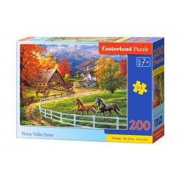 Пазл "Лошадиная ферма в долине", Castorland (200 элементов)