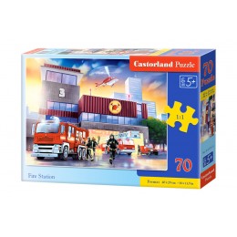 Puzzle "Fire Station". Castorland (70 (pcs.)