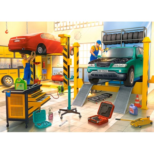 Puzzle "Car Workshop", Castorland (120 pcs.)