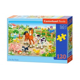 Puzzle "On the Farm", Castorland (120 pcs.)