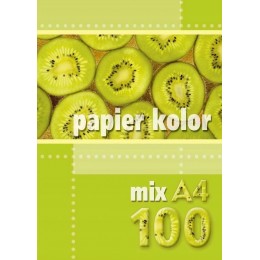 Krāsains papīrs A4 mix 5 krāsas 100 lapas