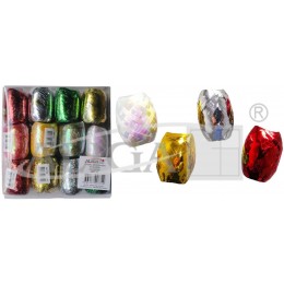 Лента для оформления подарков Комплект 24 штуки 5мм x 10 м