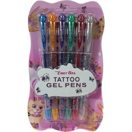 Gel Pens for Tattoo, 6 Colours