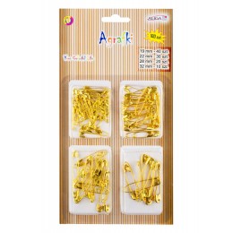 Gold-colored safety pins (100 pcs.)