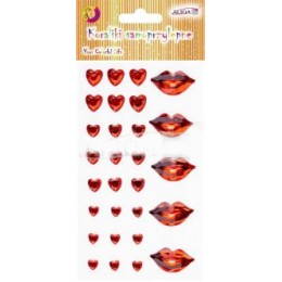 Stickers "Hearts and lips" 