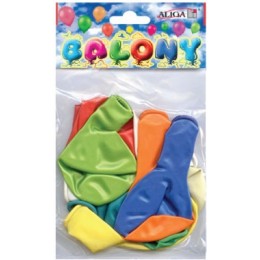 Multicolored balloons, mix, Ø 23 cm, 10 pcs.