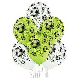 Baloni ar zīmējumu "Futbola bumba", 30cm