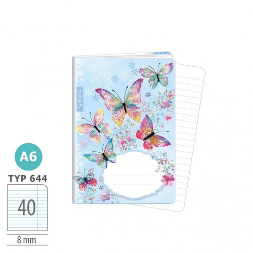 ARGUS, Блокнот в линейку "Бабочки" (1598-0303)