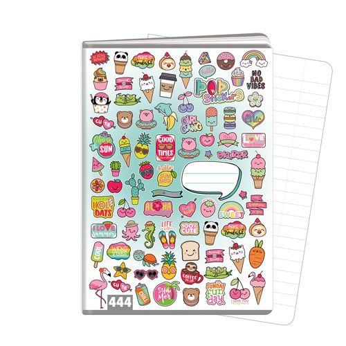 ARGUS, A4, Ruled notebook "Pop stickers" (1582-0365)