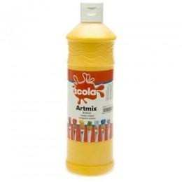 SCOLA ARTMIX 600 ml, Tempera paint, yellow color