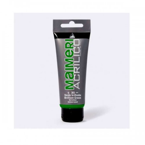 MAIMERI ACRILICO, 200 ml., Brilliant Green No. 303, Acrylic paint