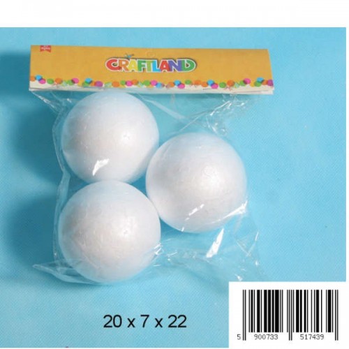 Foam balls, 3 pcs.