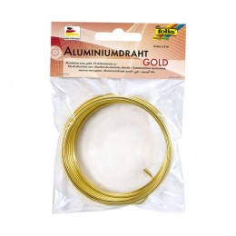 Decorative wire FOLIA ALUMINUMDRAHT, GOLD