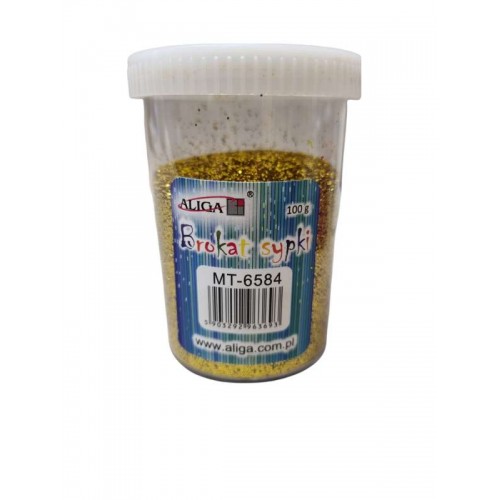 Sequins for creativity of gold color 100 grams