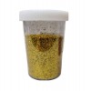 Sequins for creativity of gold color 100 grams