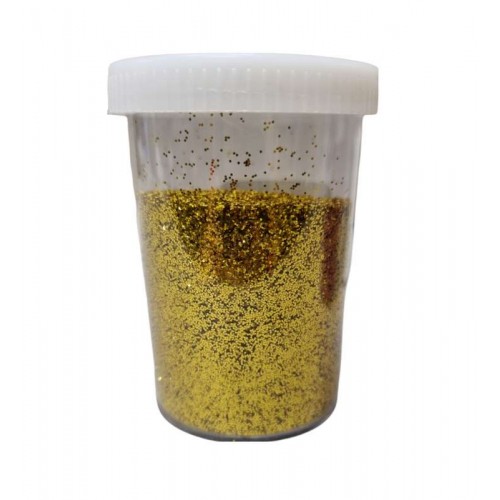 Sequins for creativity of gold color 100 grams