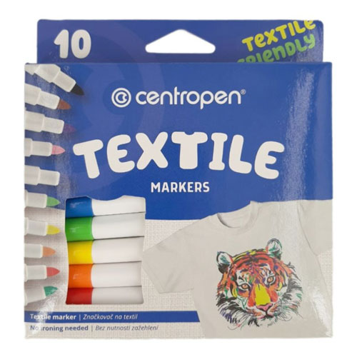 CENTROPEN fabric markers, 10 pcs.