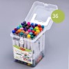 Set of professional alcohol double-sided markers NORA 36 colors in a case / sketch markers