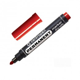 Permanent red marker