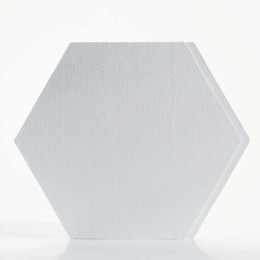 Audekls uz kartona heksagona formā,  25x25 cm
