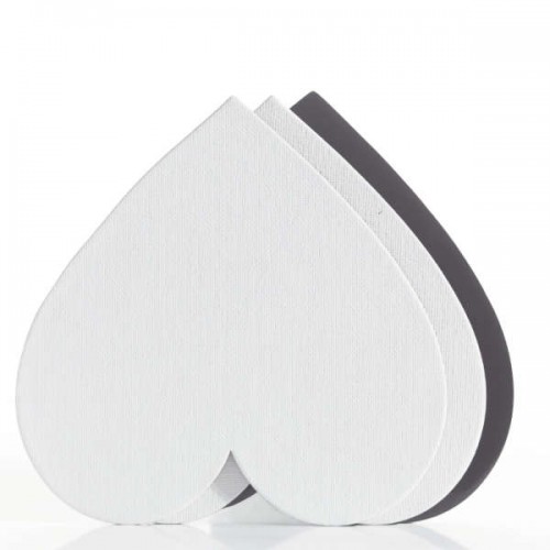 Audekls uz kartona sirds formā, ar magnētu, 15x15 cm