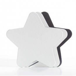 Star-shaped canvas on cardboard with magnet 15x15 cm