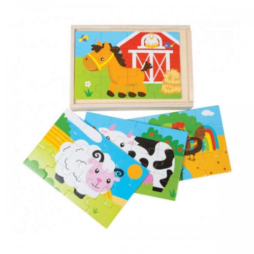 PUZLE, Домашние животные, Деревянный пазл