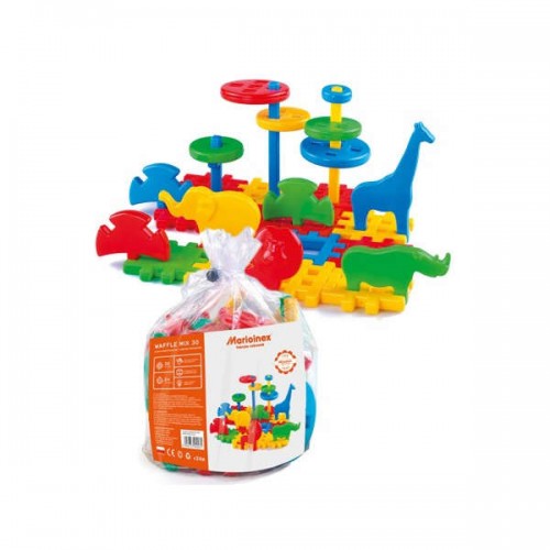 MARIOINEX WAFFLE MIX, 30 pieces, constructor