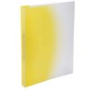 Folder with 2 rings OFFICE POINT "HELIOS",transparent (yellow)