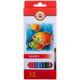 Watercolor pencils KOH-I-NOOR, 12 colors