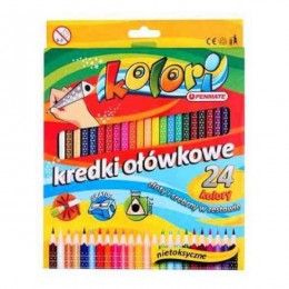 Colored pencils PENMATE, 24 colors