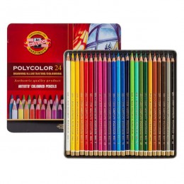 Цветные карандаши KOH-I-NOOR POLYCOLOR, 24 цвета